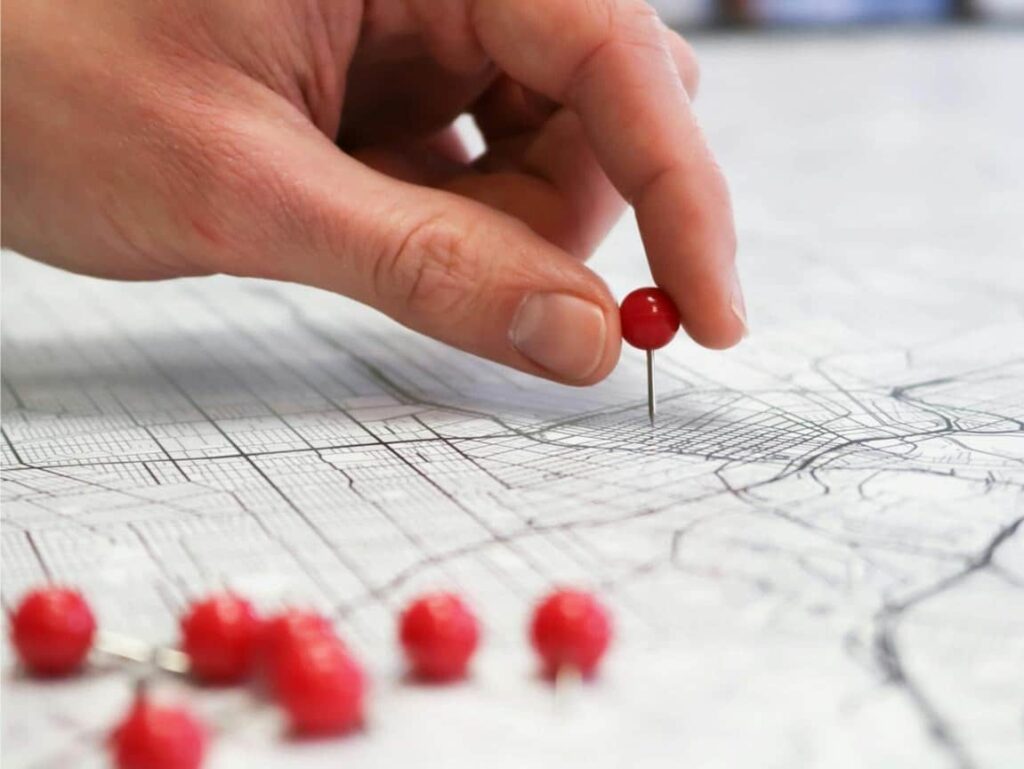 Map of local puppy breeders and adoption centers with puppies for sale near me